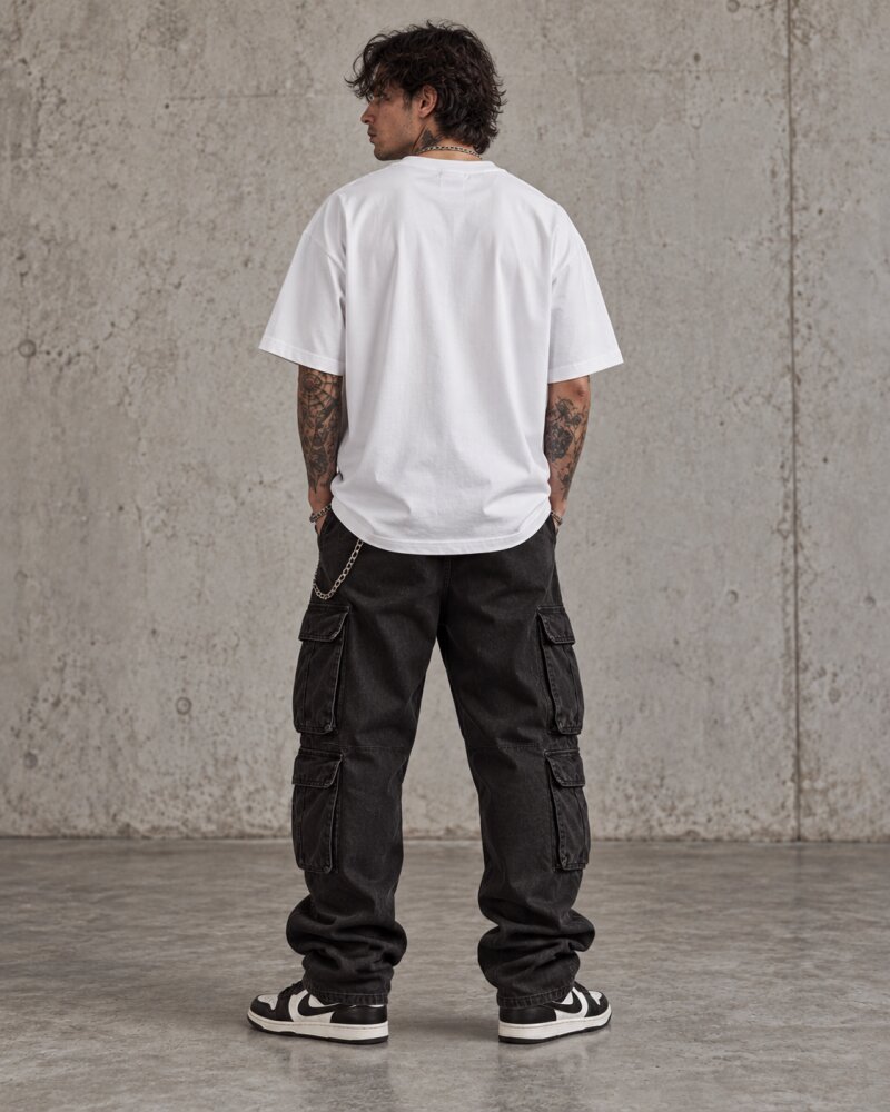 Respect The Chaos White Oversized T-Shirt - Haubett India product image
