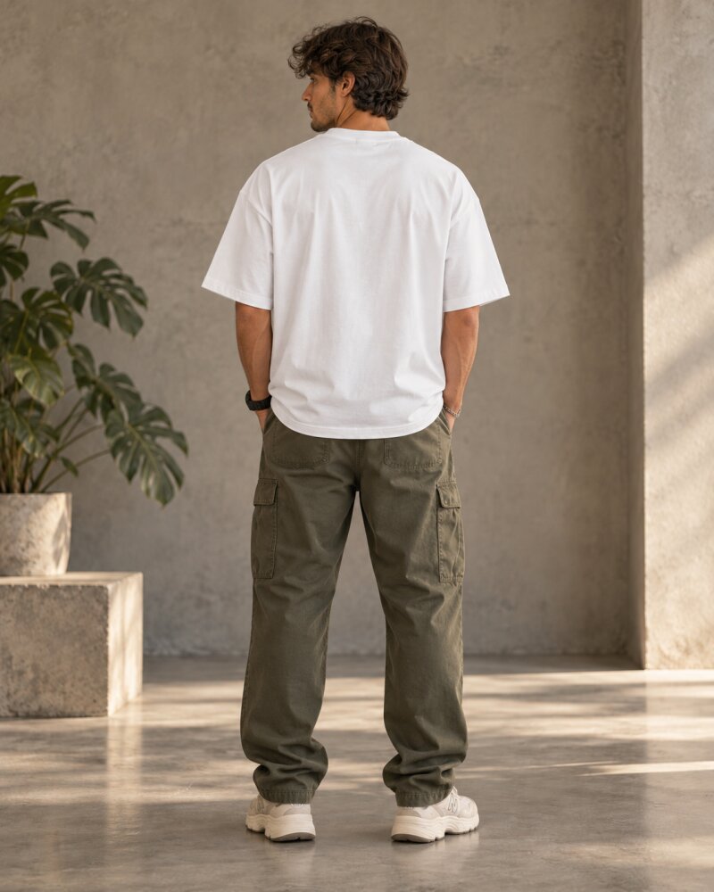 Rooted White Oversized T-Shirt - Haubett India product image