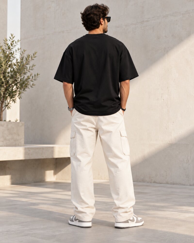 Offline Luxury Black Oversized T-Shirt - Haubett India product image