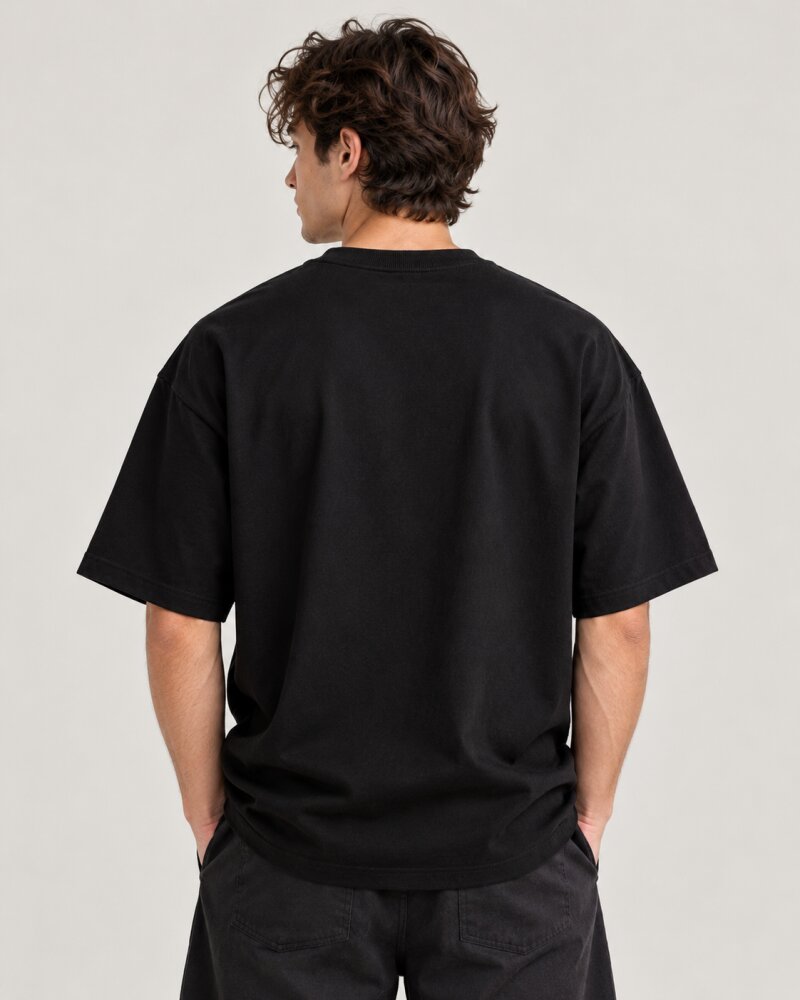 Packman Black Oversized T-Shirt - Haubett India product image