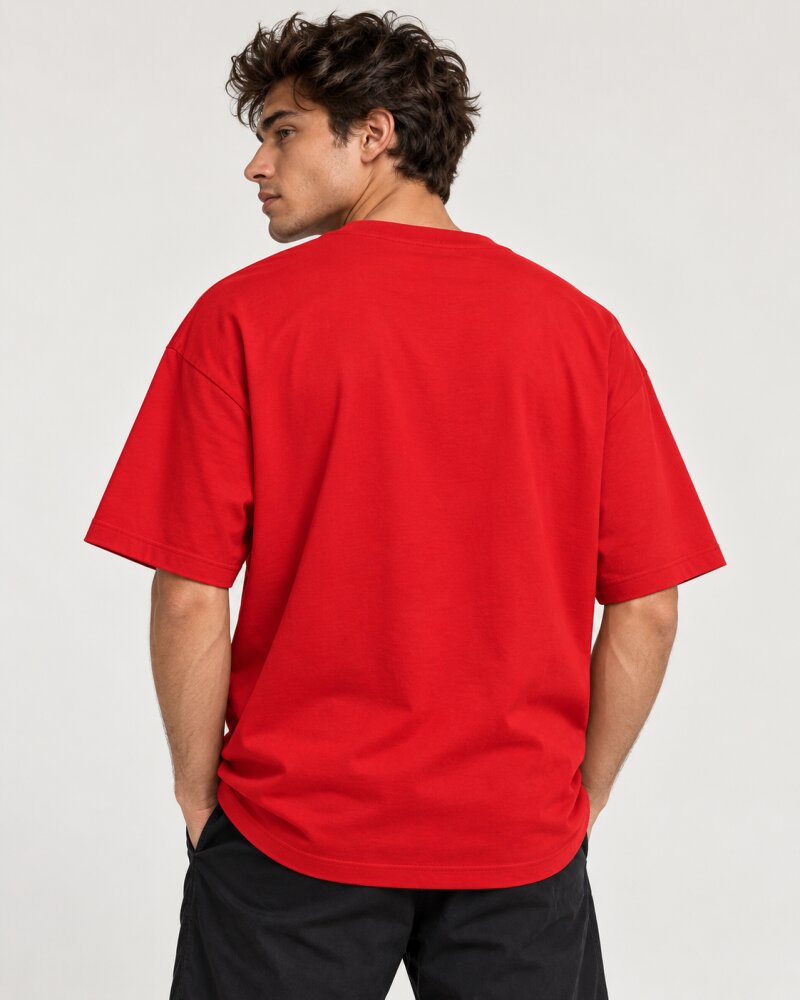 Packman Red Oversized T-Shirt - Haubett India product image