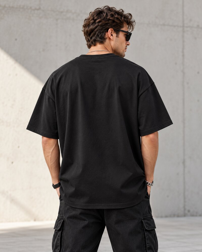 I May Be Wrong Black Oversized T-Shirt - Haubett India product image