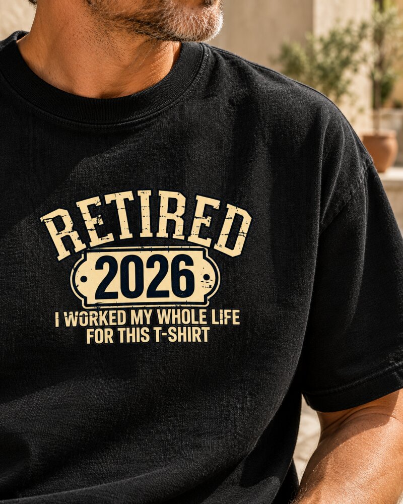 Retired Black Oversized T-Shirt - Haubett India product image