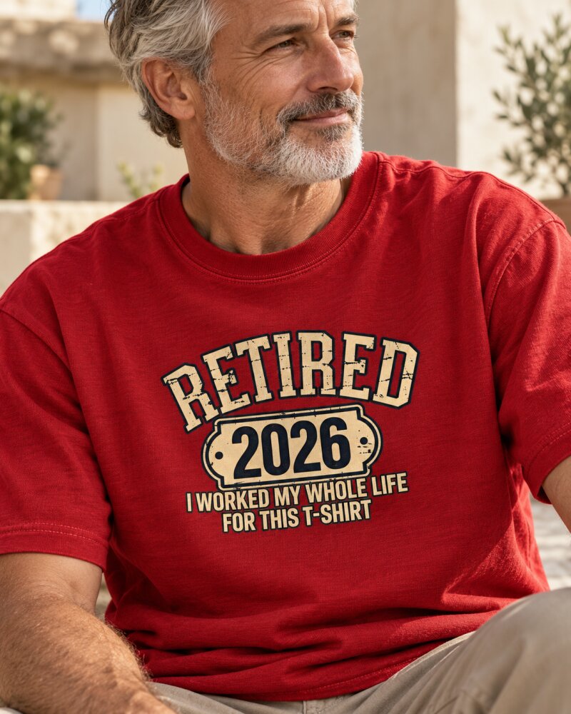 Retired Red Oversized T-Shirt - Haubett India product image