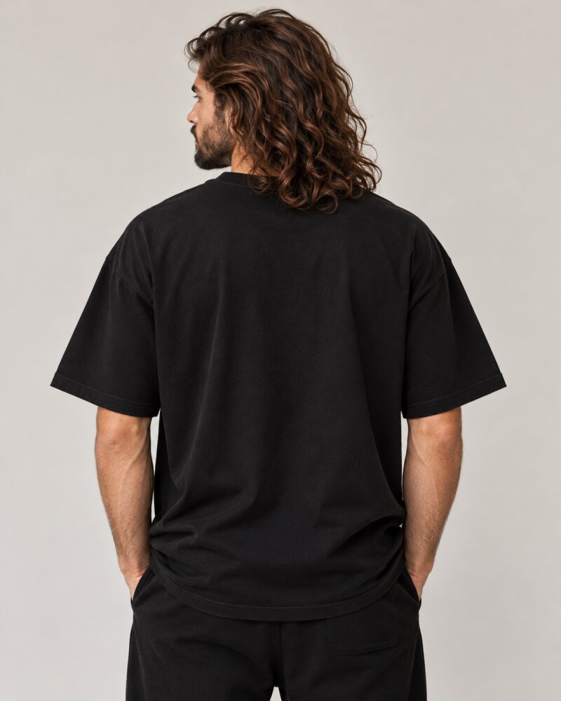 Thats Not What I Said Black Oversized T-Shirt - Haubett India product image