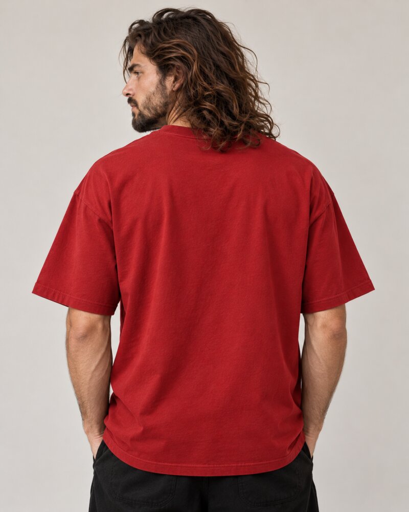 Thats Not What I Said Red Oversized T-Shirt - Haubett India product image