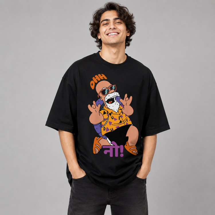 Funky Old Master Oversized Graphic T-Shirt – alternate view 2