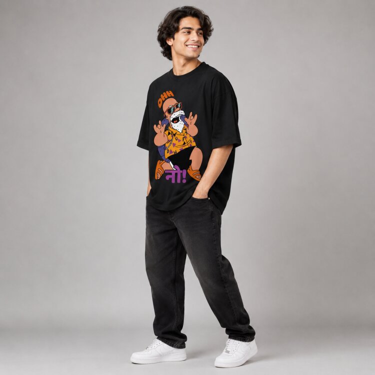 Funky Old Master Oversized Graphic T-Shirt – alternate view 3