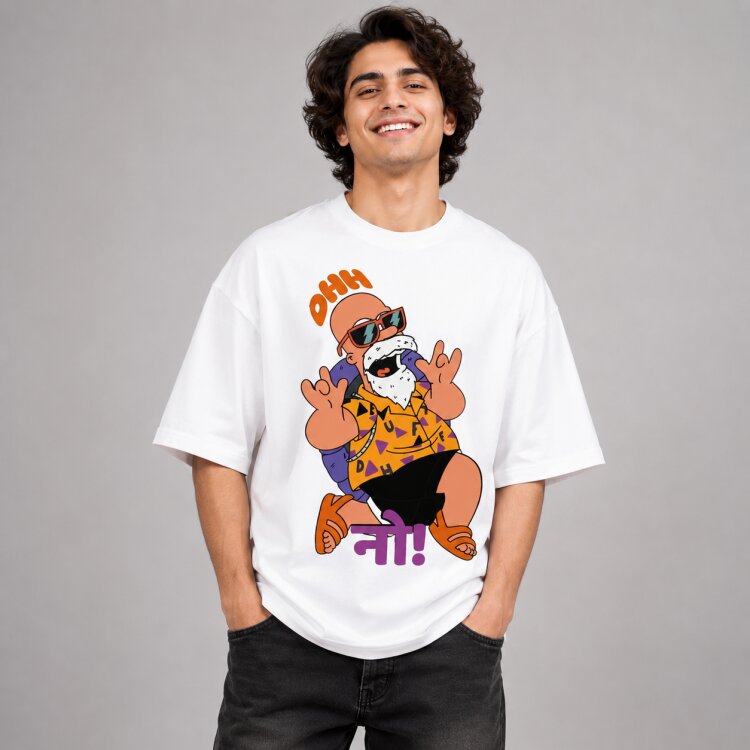 Funky Old Master Oversized Graphic T-Shirt – alternate view 5