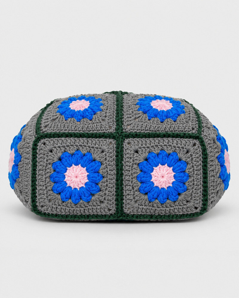 Floral Granny Square Crochet Backpack