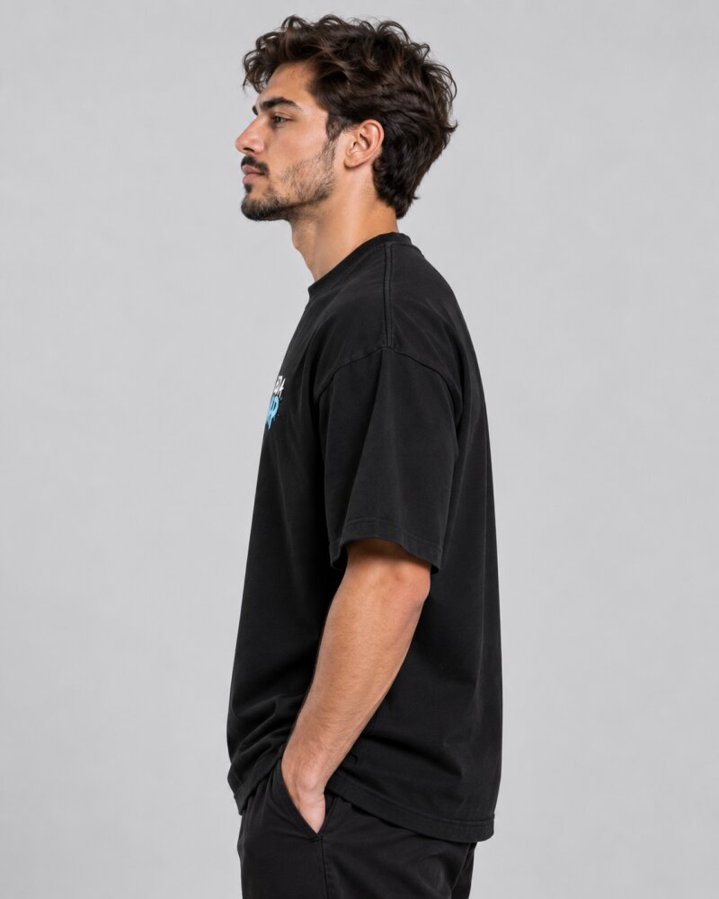 Need A Nap Black Oversized T-Shirt - Haubett India product image