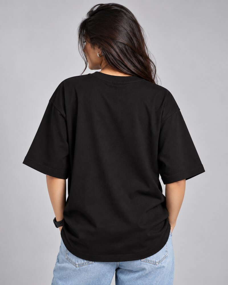 Need A Nap Black Oversized T-Shirt - Haubett India product image