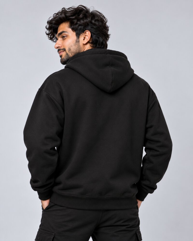 Need A Nap Black Zipper Hoodie - Haubett India product image