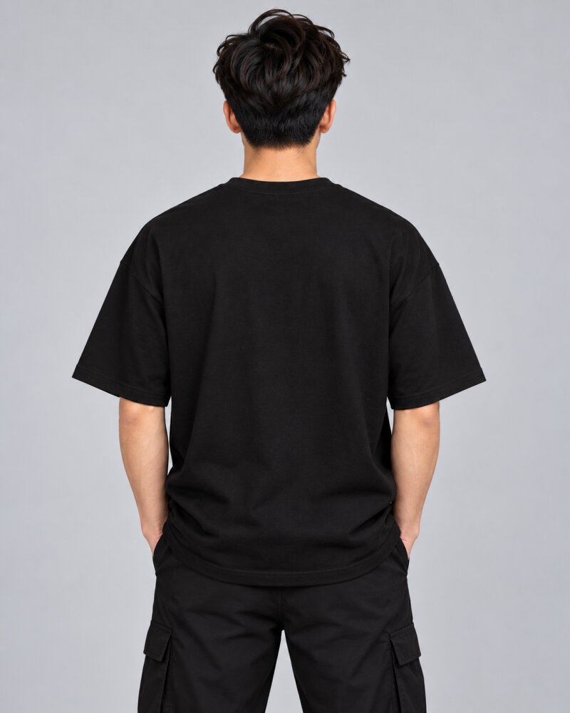 Just Deploy It Black Oversized T-Shirt - Haubett India product image