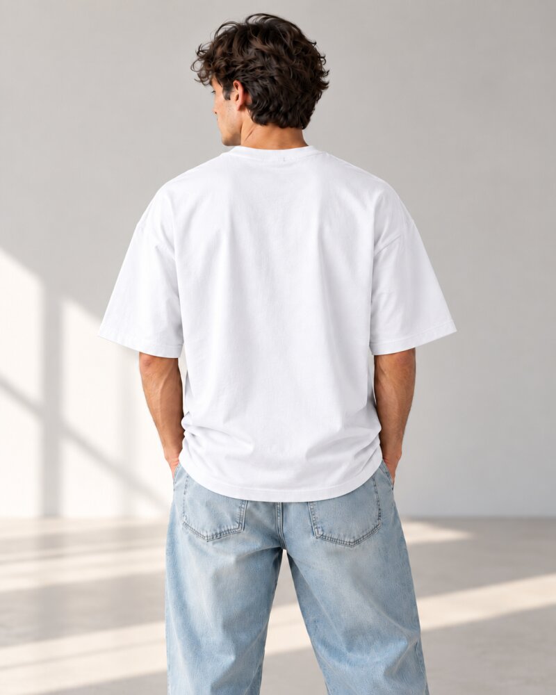 Make It Happen White Oversized T-Shirt - Haubett India product image