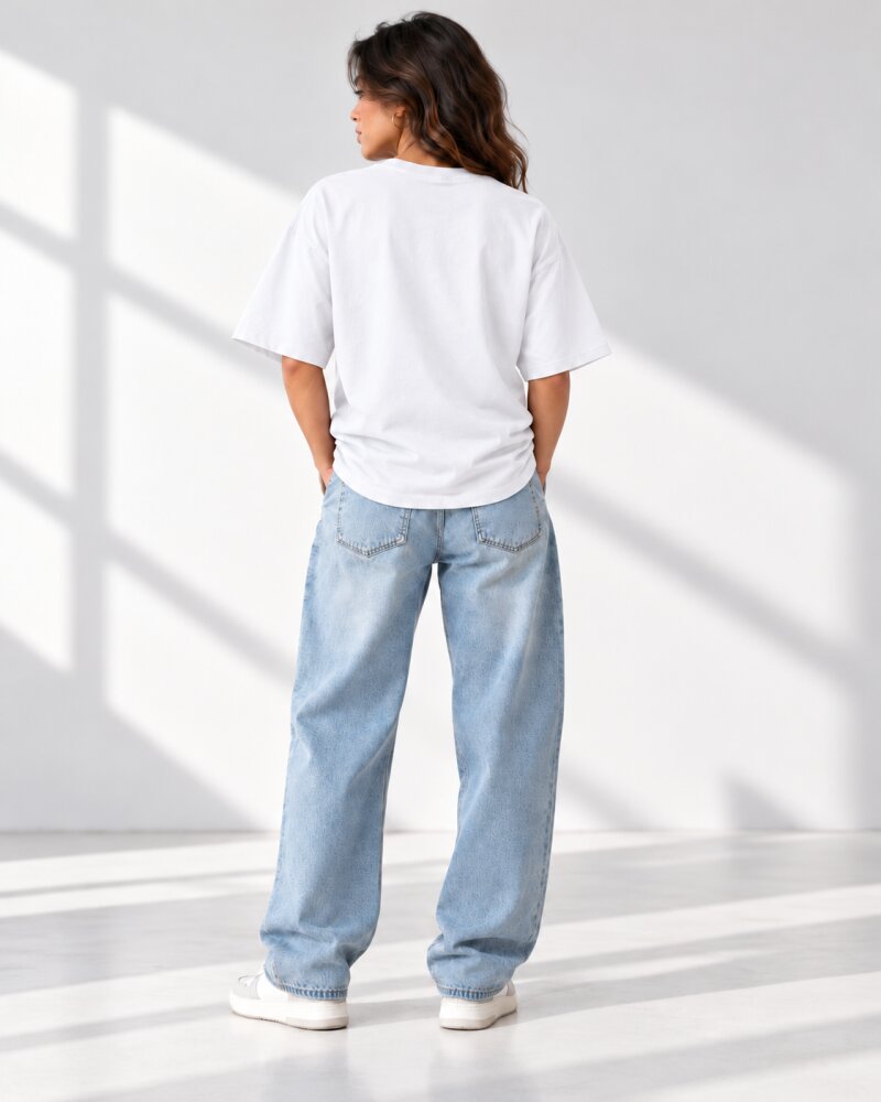 Make It Happen White Oversized T-Shirt - Haubett India product image