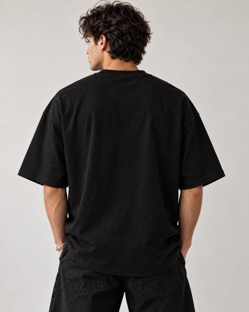 Built Different Black Oversized T-Shirt - Haubett India product image