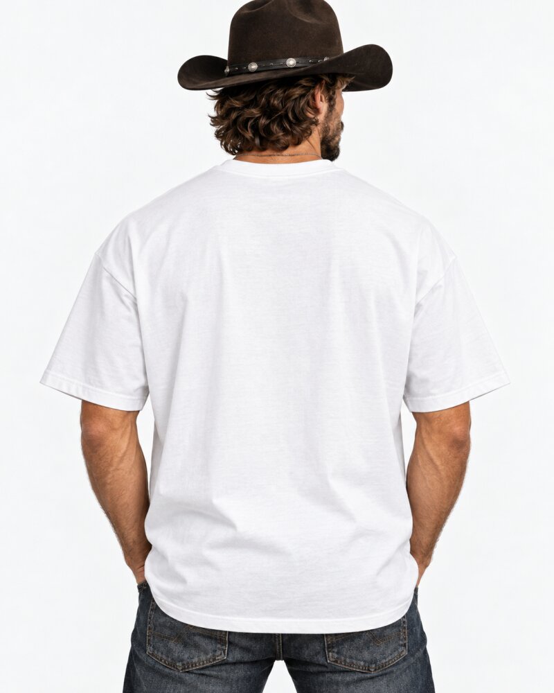 Run With Shadows White Oversized T-Shirt - Haubett India product image