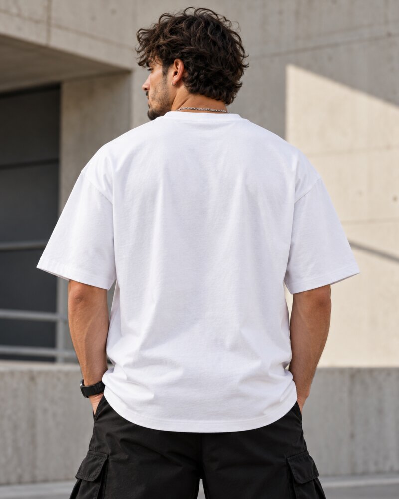 Apex Instinct Tiger White Oversized T-Shirt - Haubett India product image