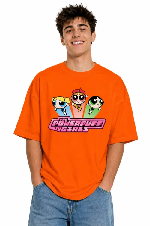 Haubett Oversized Unisex T-Shirt, Premium Cotton Cartoon Graphic Printed Streetwear Tee